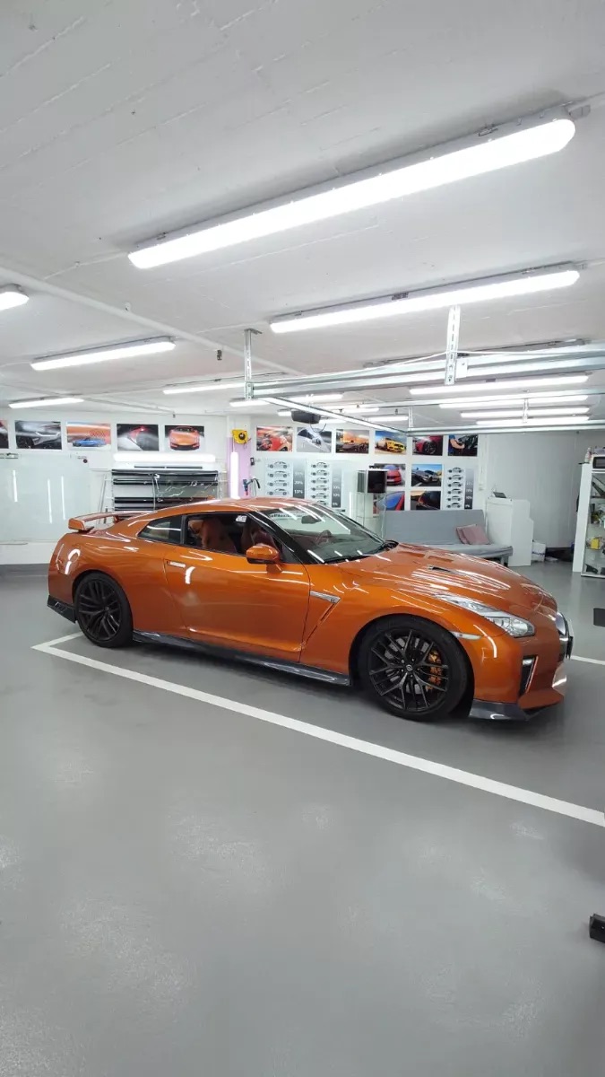 Nissan GT-R med professionellt monterad PPF